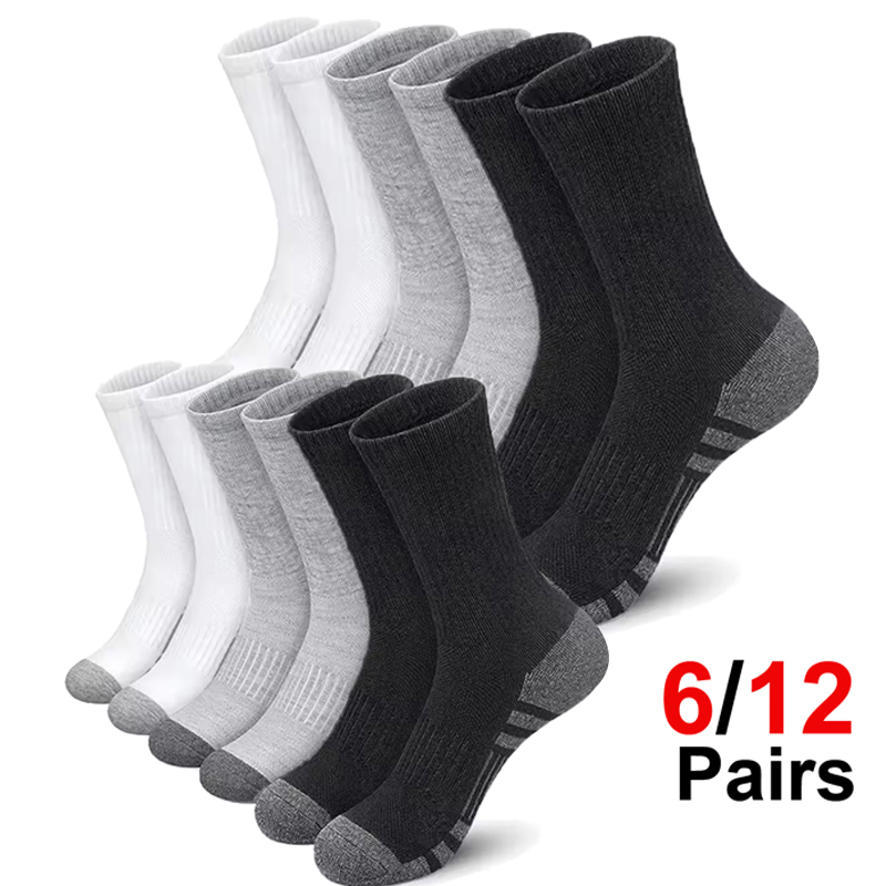 Cotton Crew Sock Pack - Мужские носки для спорта и активного