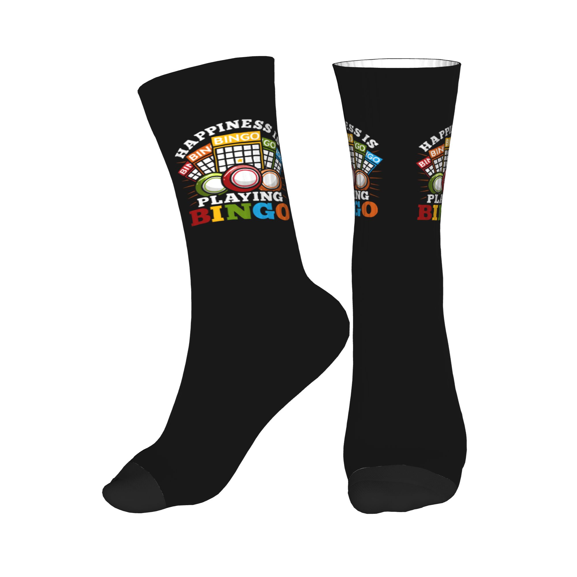 Dress Sock Men - Модные теплые носки унисекс для бинго-игр,