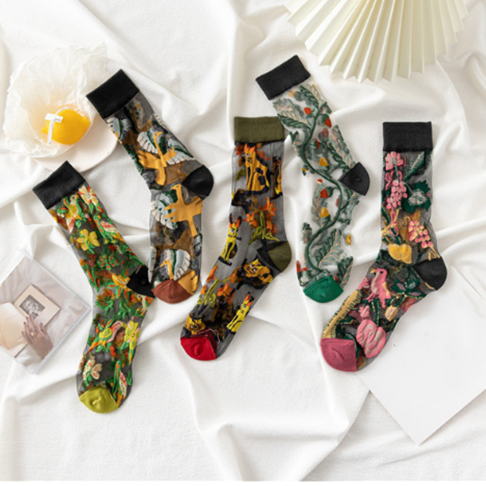 Invisibility Sock Loafer - Женские короткие носки с кружевом и