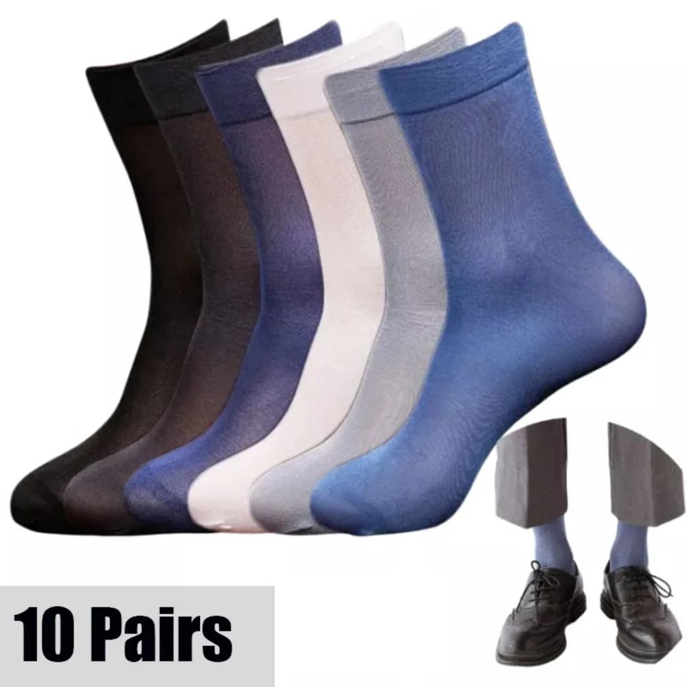 Silk Sock Bamboo - 10 пар модных дышащих мужских носков