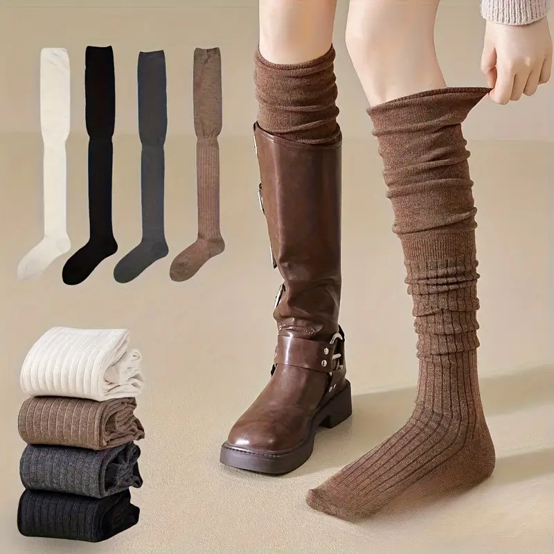 Boot Sock Slouchy - 1-10 пар женских носков выше колена,