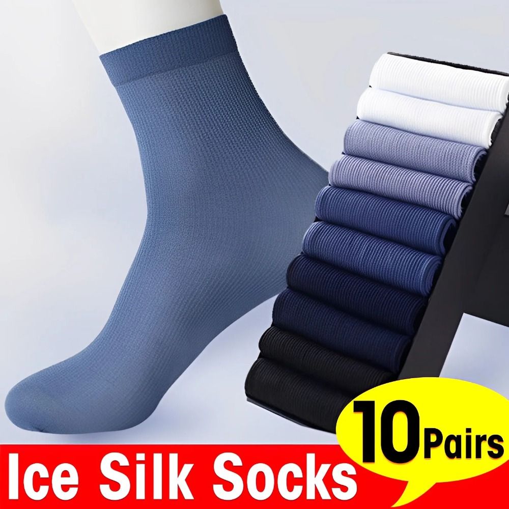 Silk Sock Bamboo - 10 пар новых дышащих мужских носков
