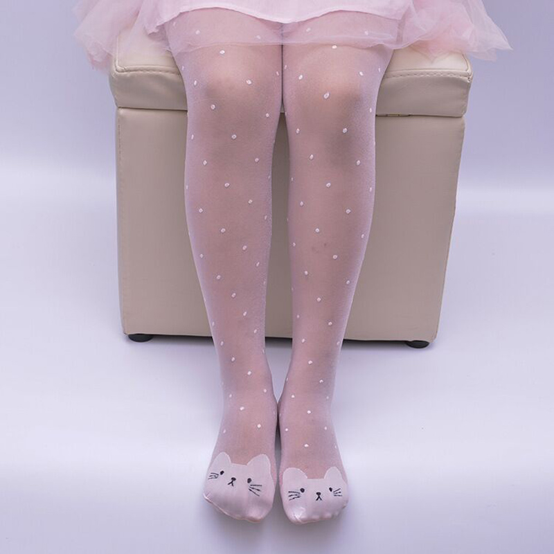 Tights Pantyhose Sheer - Детские тонкие колготки с точками для