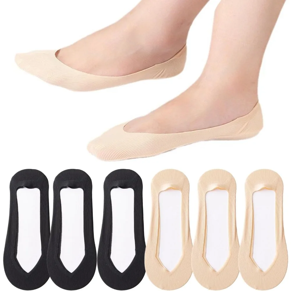 Invisibility Sock Loafer - 6 пар невидимых носков для женщин