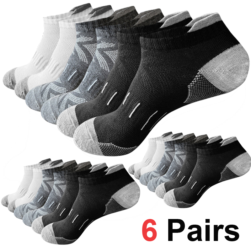 Athletic Sock Cushion - 6 пар мужских носков до щиколотки
