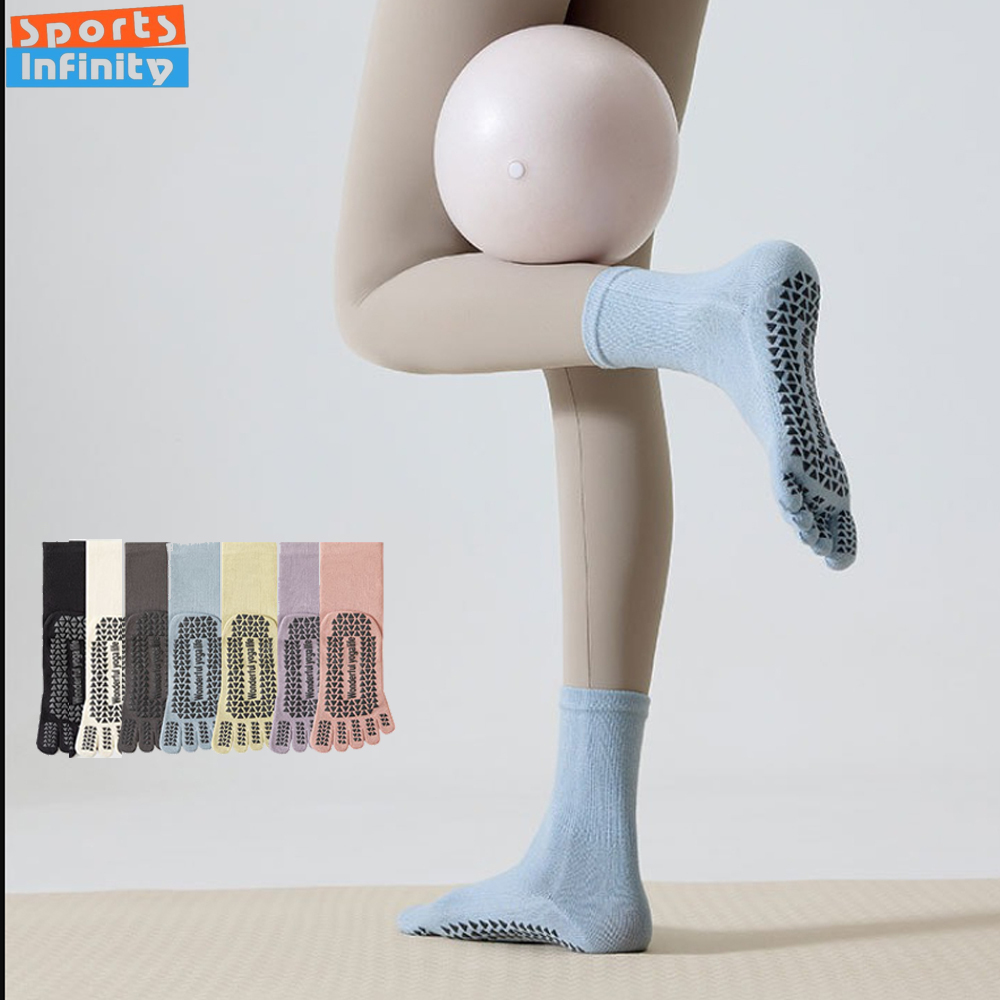 Toe Sock Split - Модные носки для йоги с пятью