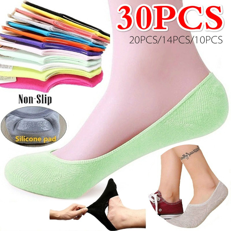 Invisibility Sock Loafer - 5 пар, 10 шт., женские носки,