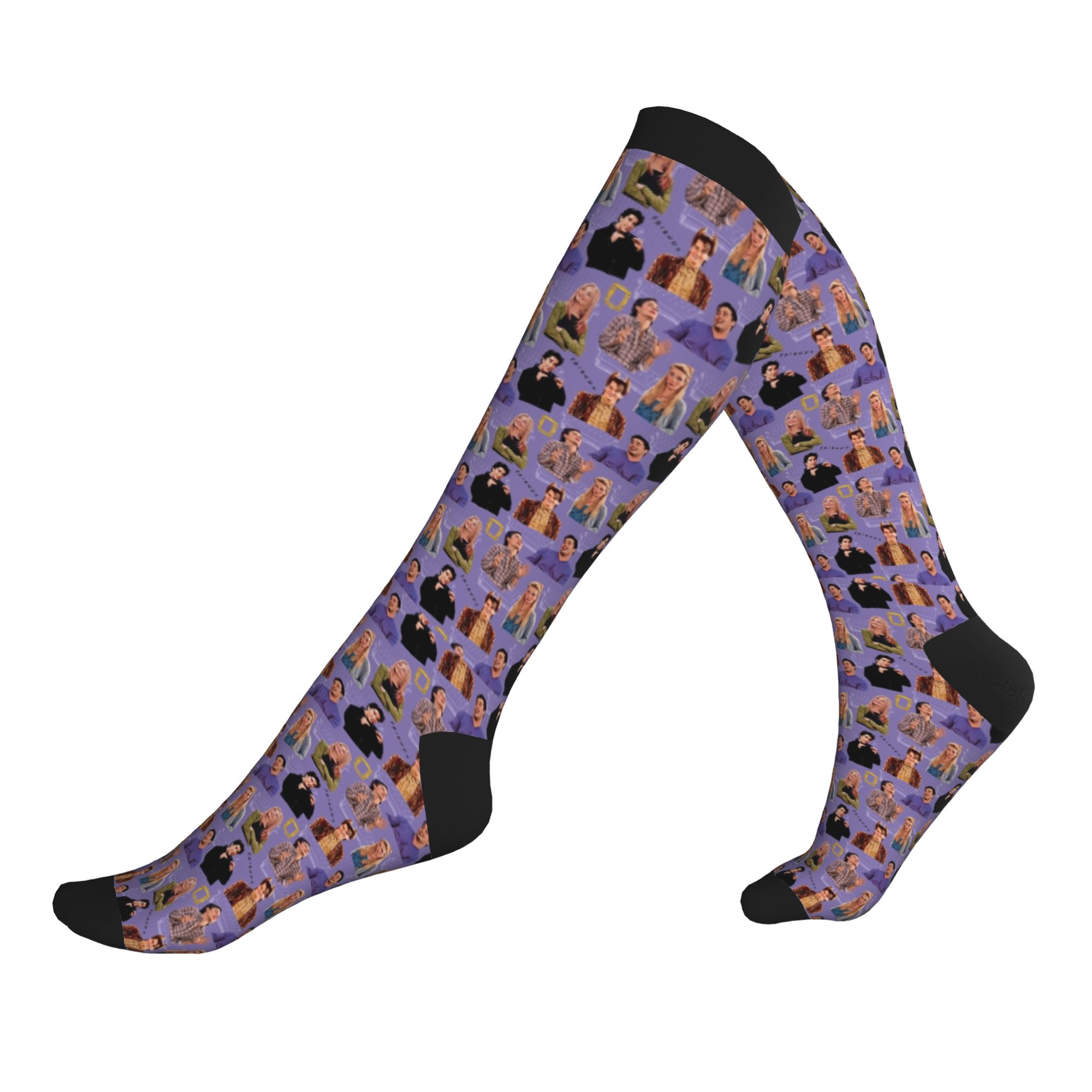 No Show Sock Women - Коллаж с символикой сериала «Друзья», спортивные