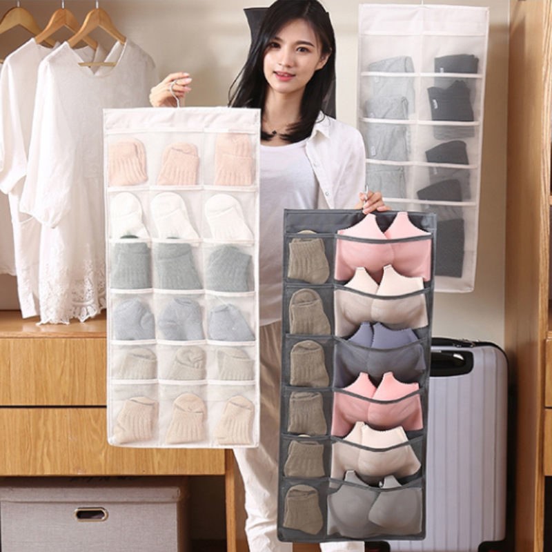 Sock Organizer Tray - Настенный тканевый органайзер для хранения нижнего