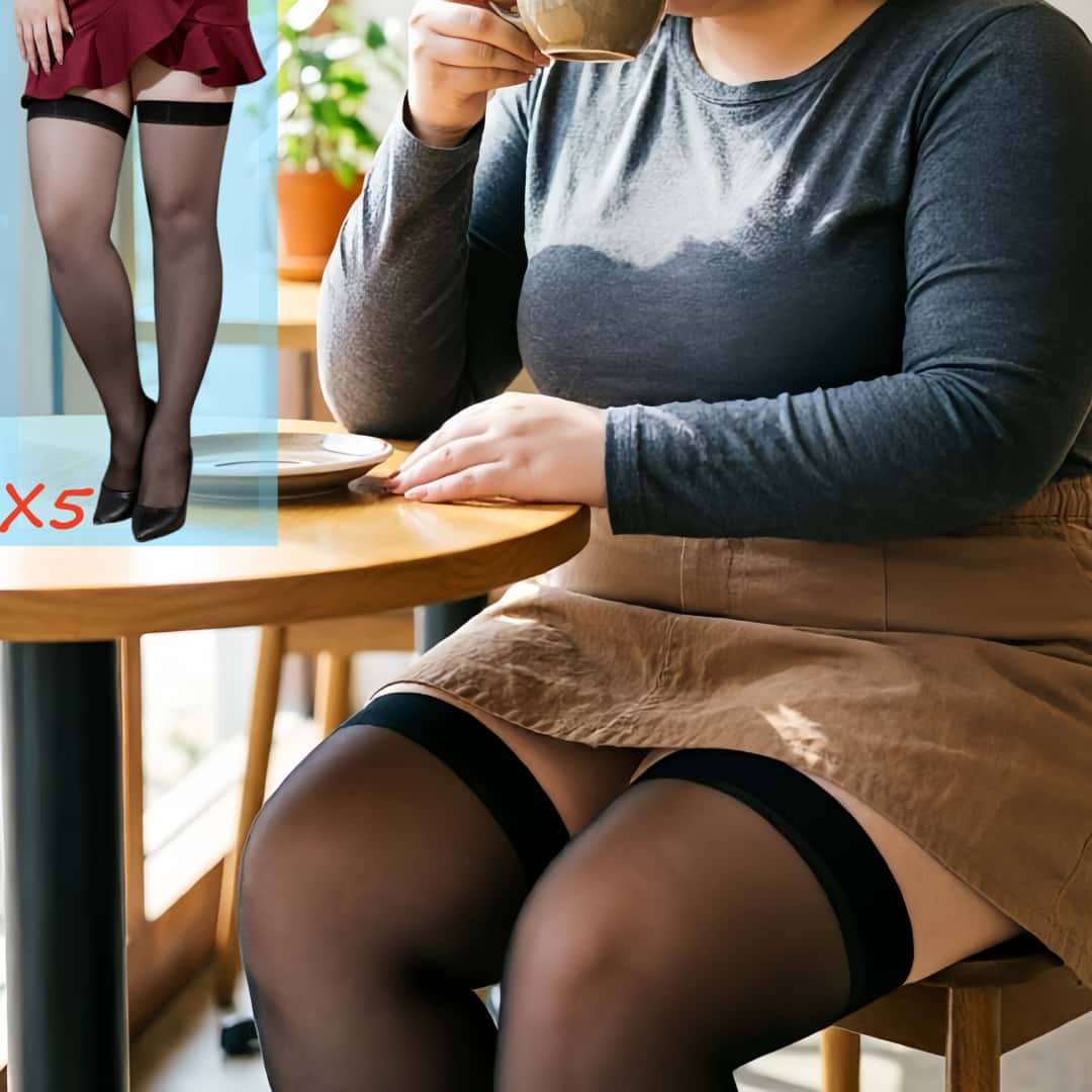 Thigh High Sock Stay Up - 5 пар кружевных чулок выше колена