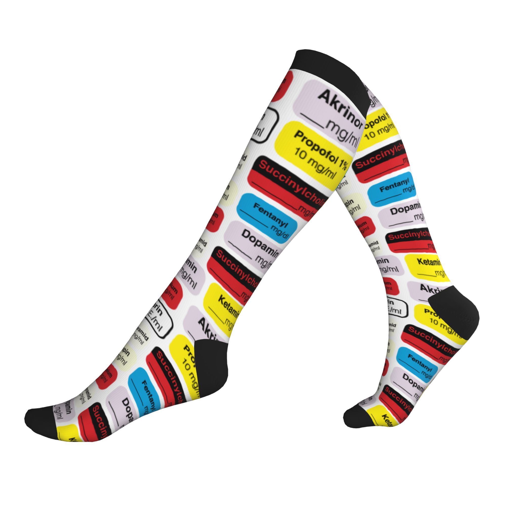 Compression Sock Medical - Этикетки с изображением анестезиологических препаратов, спортивные