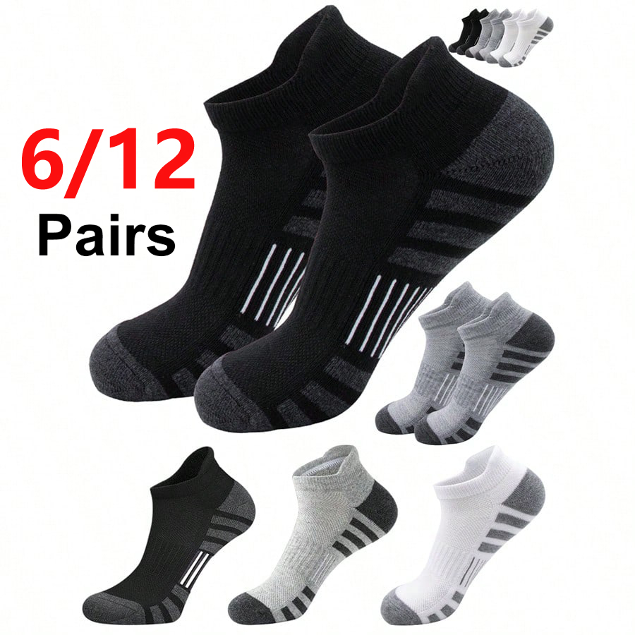 Athletic Sock Cushion - 6/24 пары амортизирующих дышащих спортивных носков