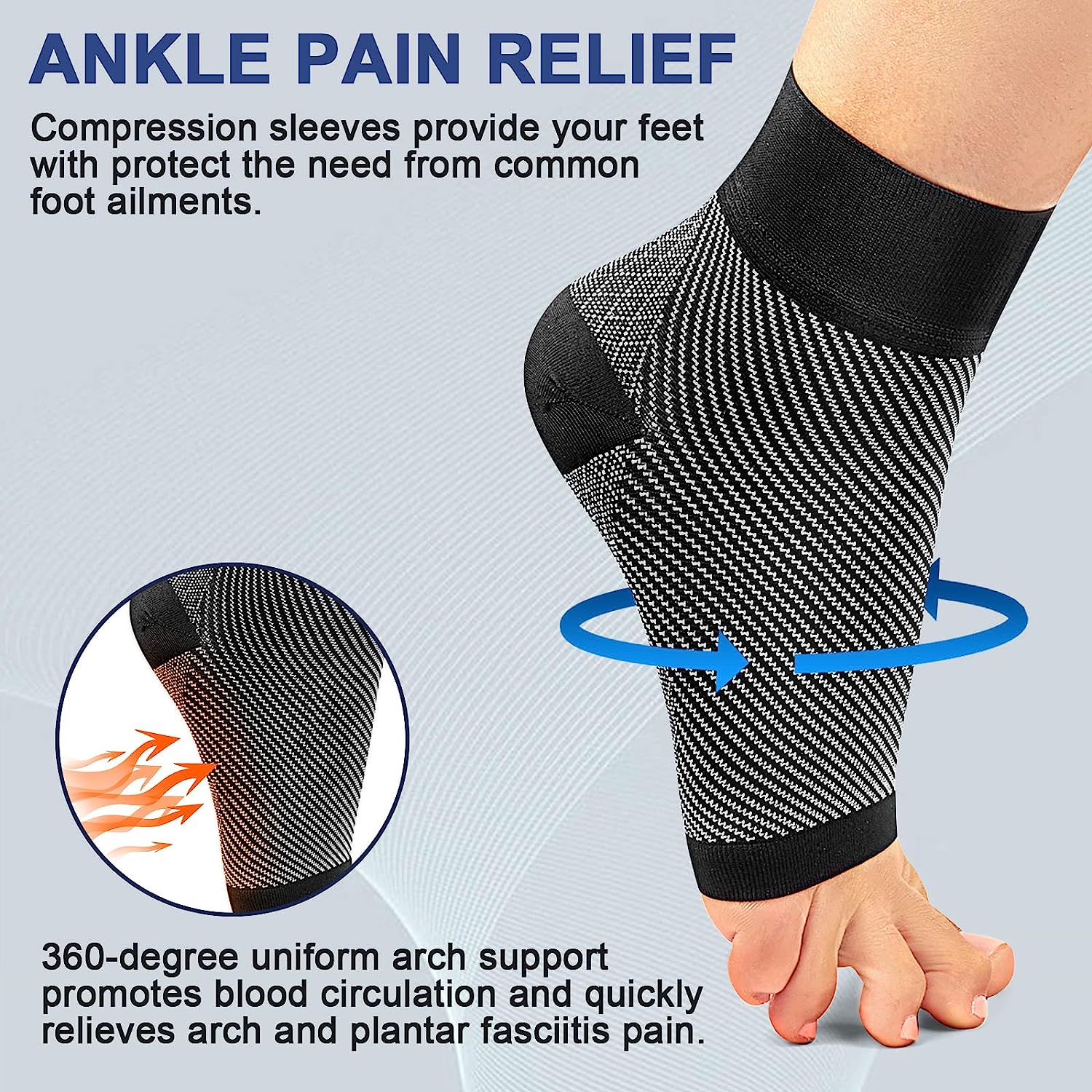 1 пара компрессионных носков д – обзор и цена Ankle Brace Sock