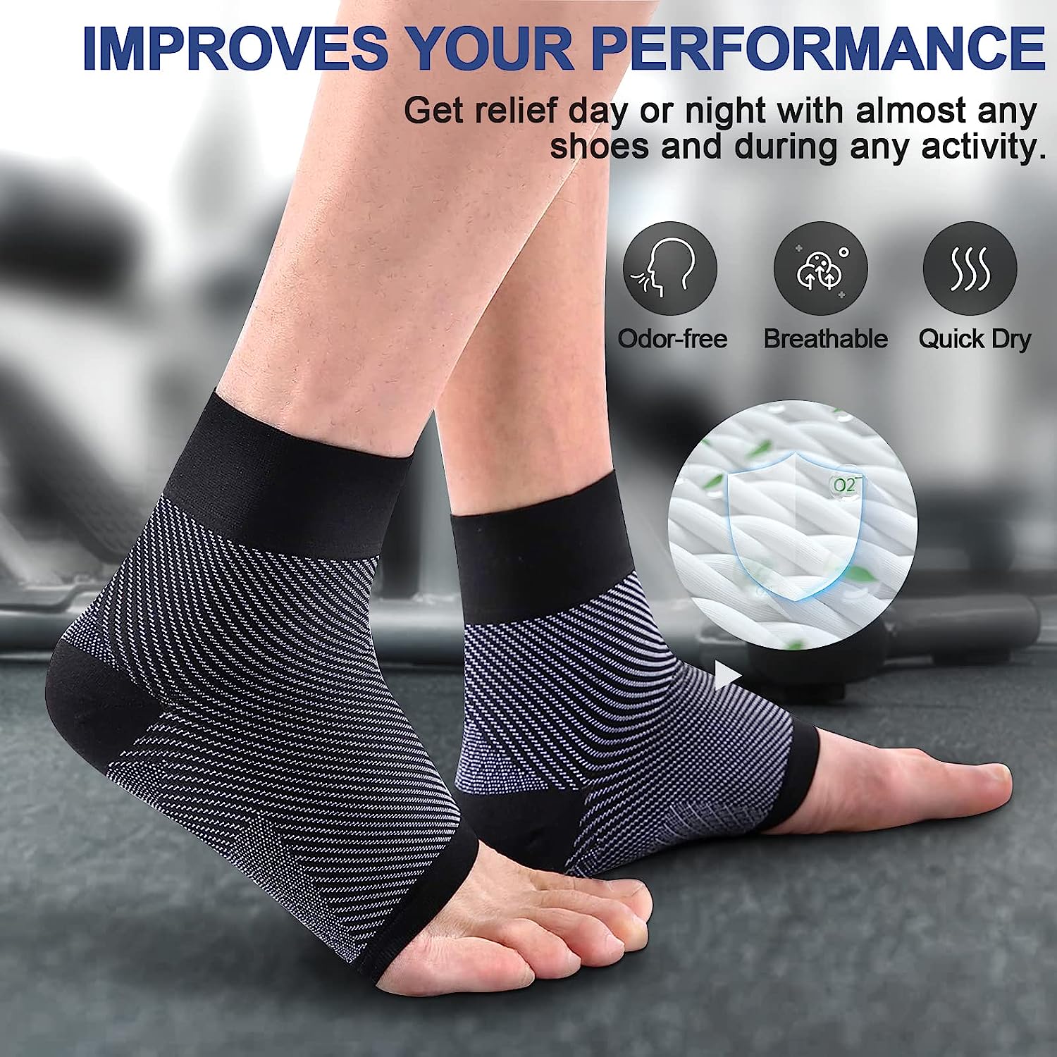 1 пара компрессионных носков д – обзор и цена Ankle Brace Sock
