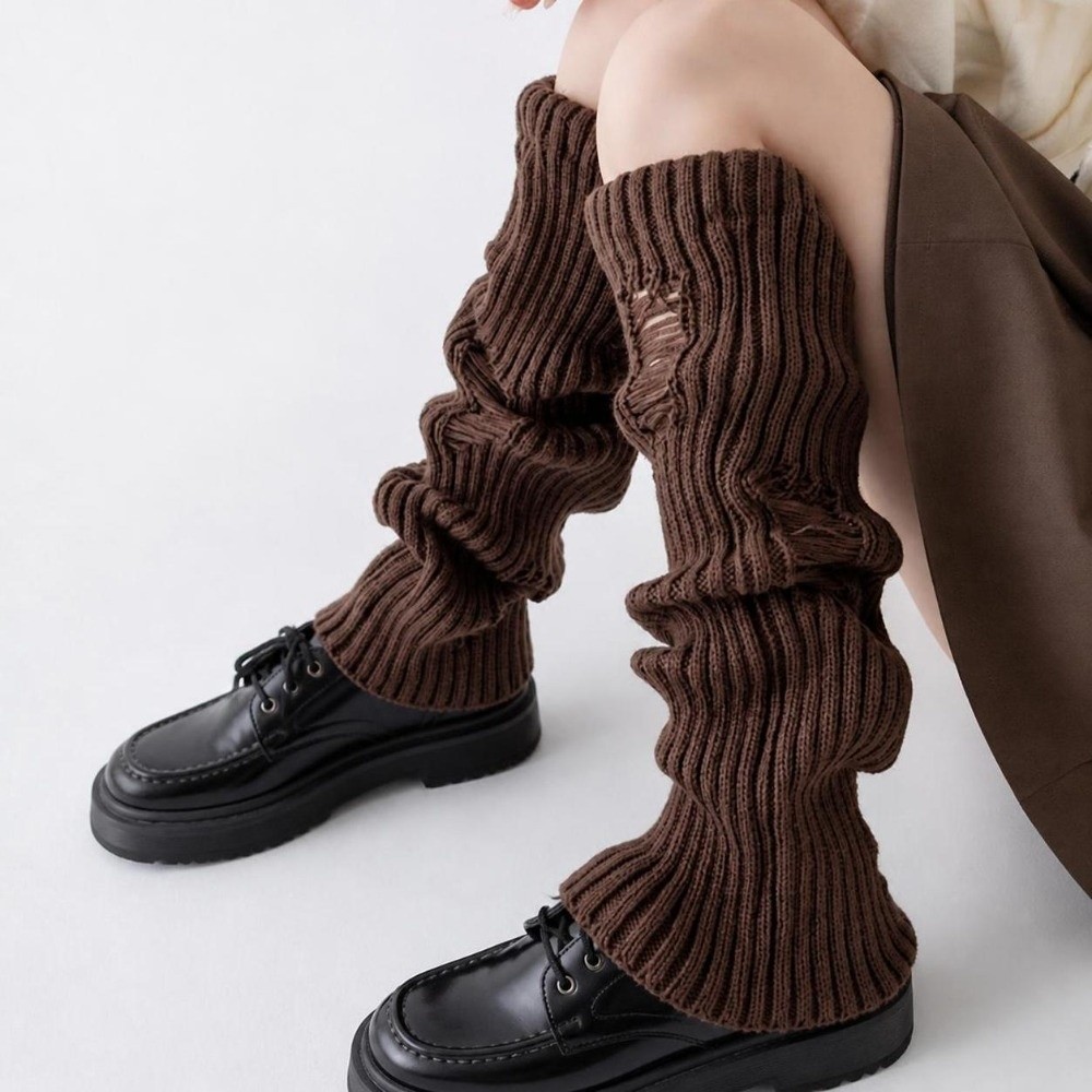 Теплые вязаные гетры из эласти – обзор и цена Boot Sock Slouchy