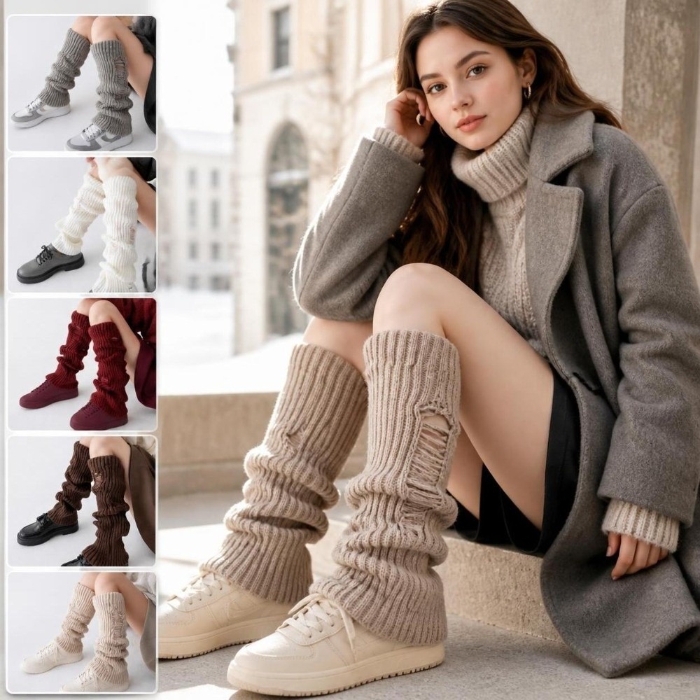 Теплые вязаные гетры из эласти – обзор и цена Boot Sock Slouchy