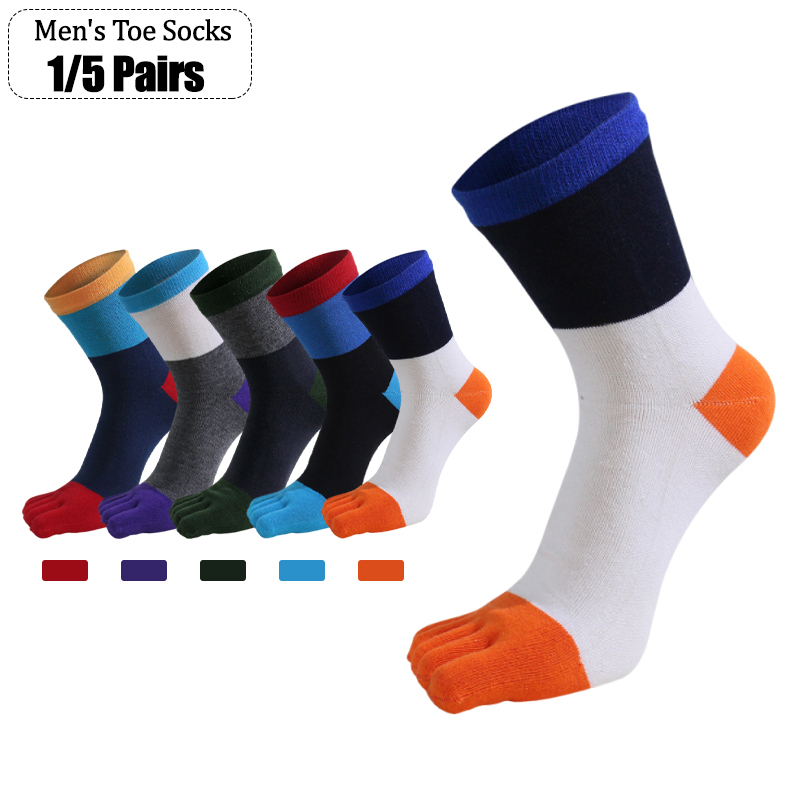 1/5 пар мужских носков с пятью – обзор и цена Toe Sock Split