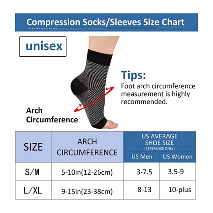 1 пара носков для невропатии,  – обзор и цена Ankle Brace Sock