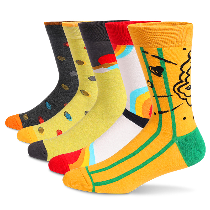 5 пар мужских забавных классич – обзор и цена Cotton Crew Sock Pack