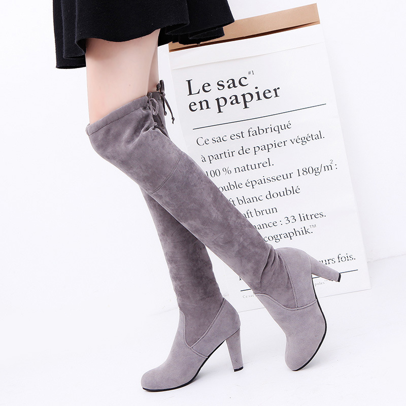Женские сапоги из эластичной т – обзор и цена Knee High Sock Women