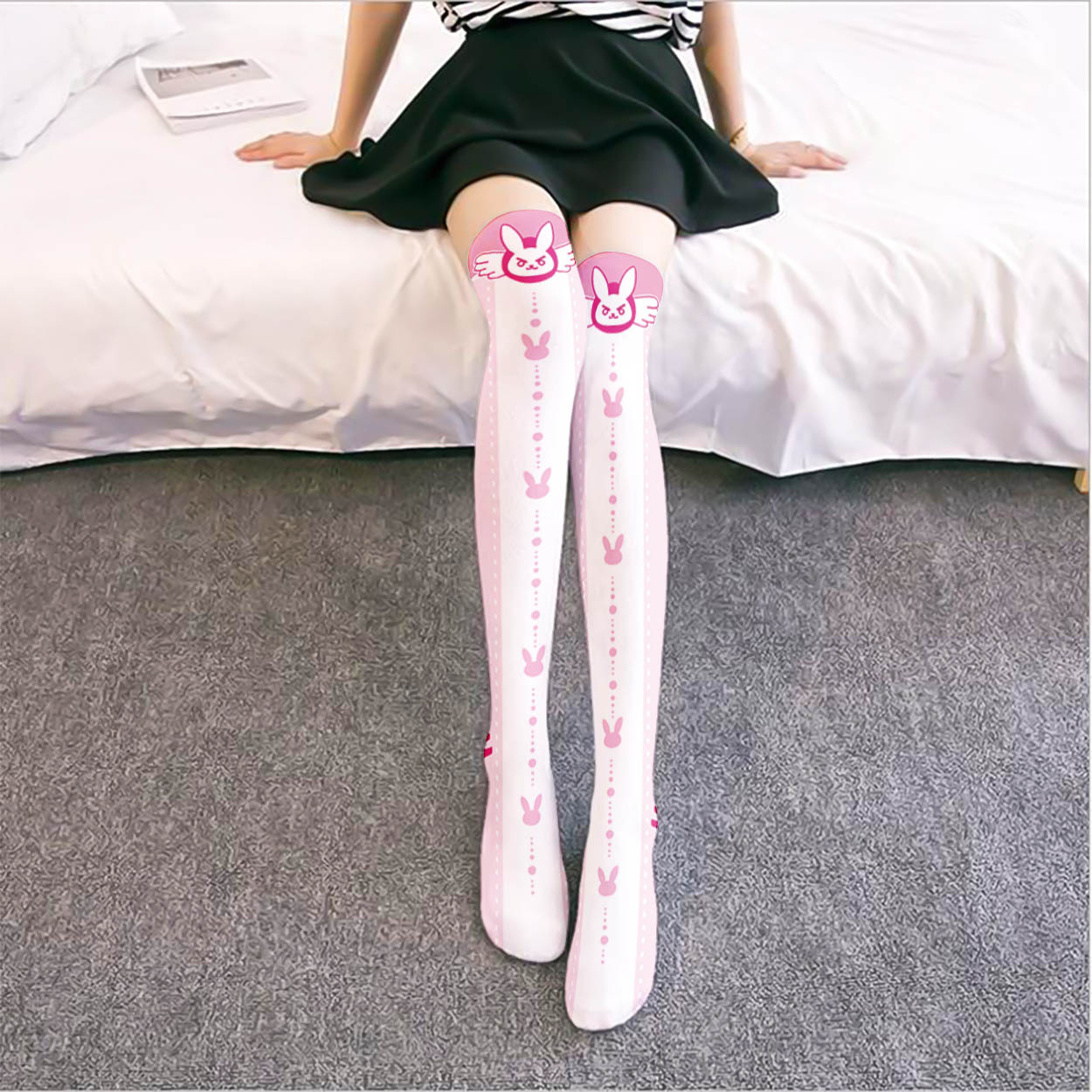 Игра OW D.Va гольфы с мультяшн – обзор и цена Silk Sock Bamboo