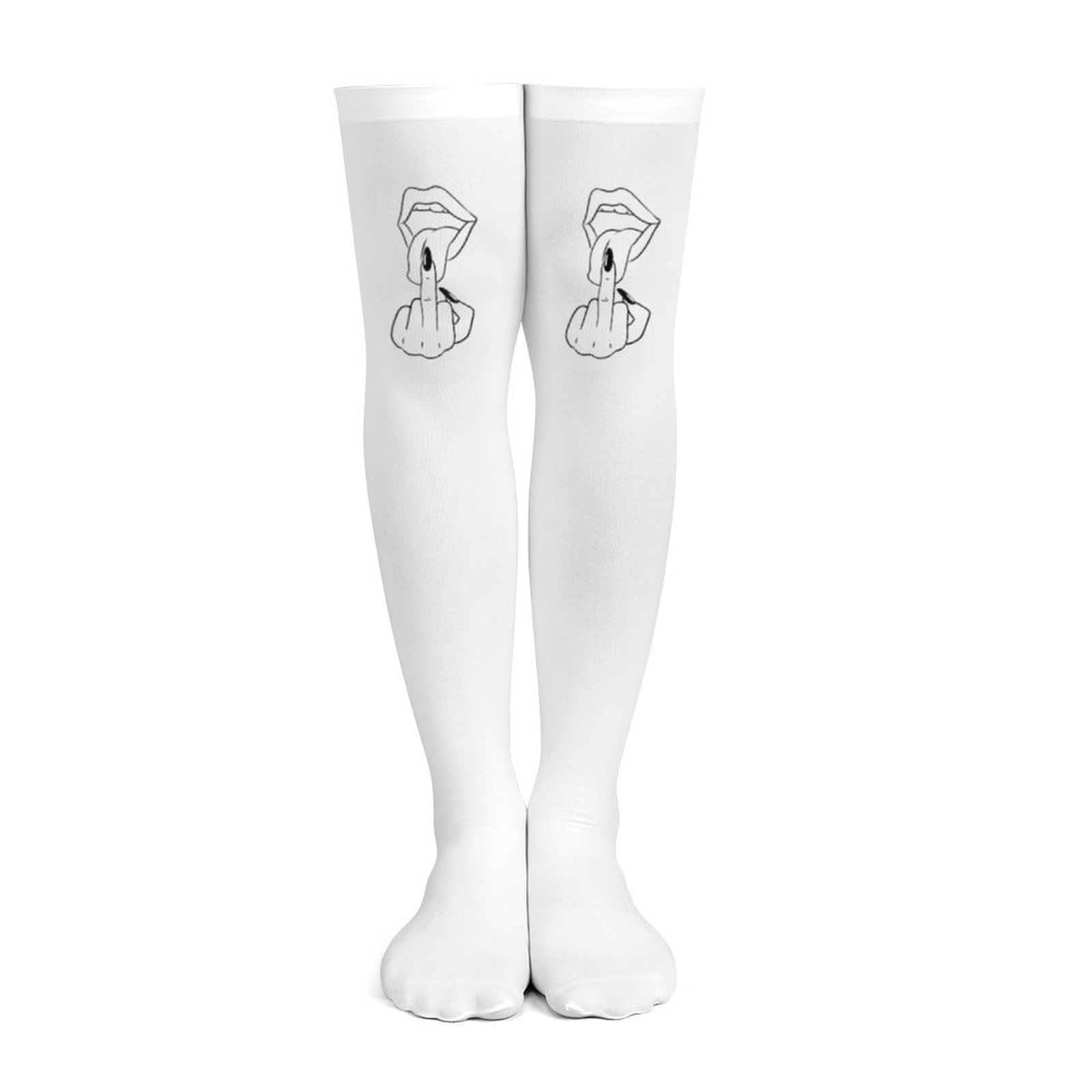 Женские белые чулки выше колен – обзор и цена Knee High Sock Women