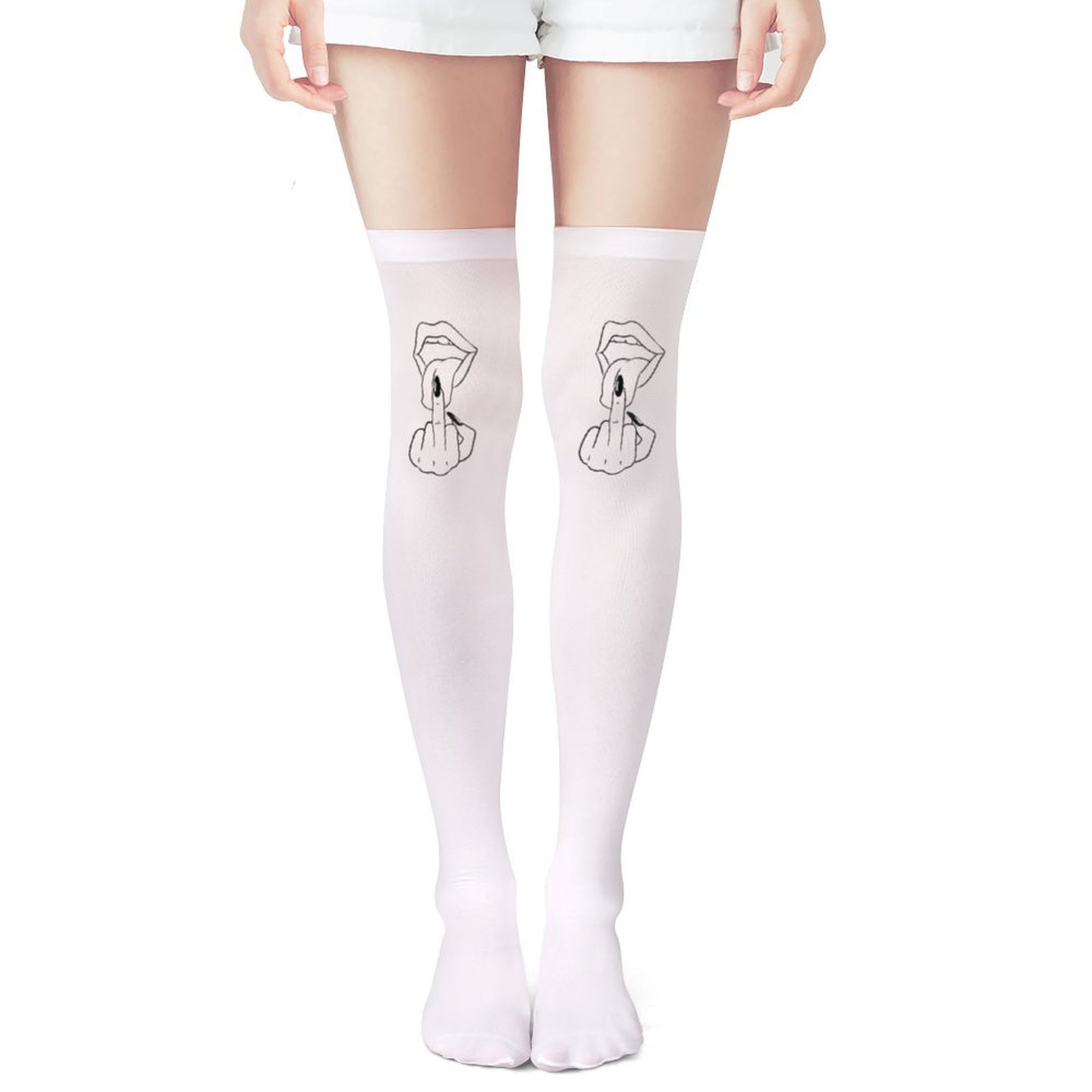 Женские белые чулки выше колен – обзор и цена Knee High Sock Women