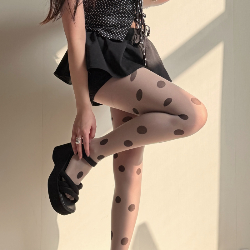 Ретро-колготки в горошек для ж – обзор и цена Tights Pantyhose Sheer