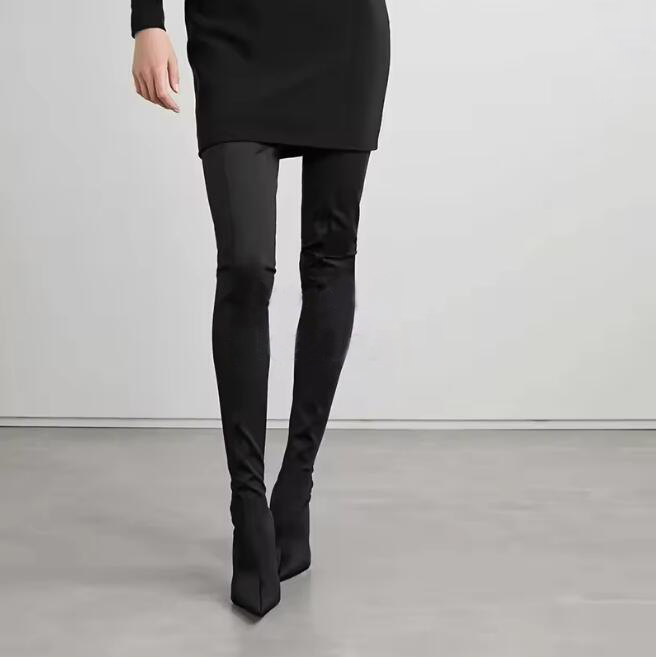 Сексуальные леопардовые эласти – обзор и цена Knee High Sock Women