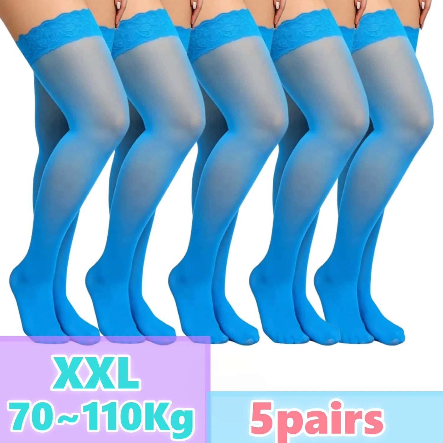 Женские кружевные чулки-ботфор – обзор и цена Thigh High Sock Stay Up