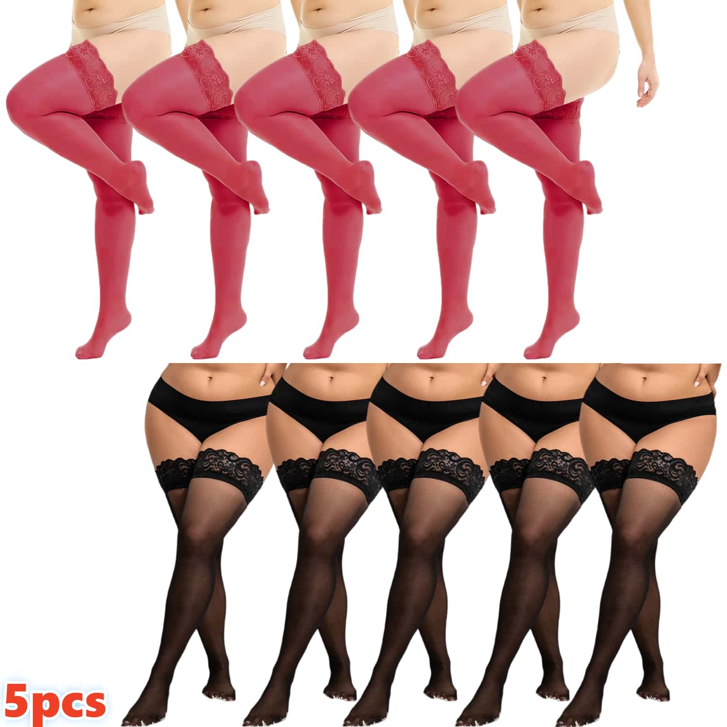 Женские кружевные чулки-ботфор – обзор и цена Thigh High Sock Stay Up