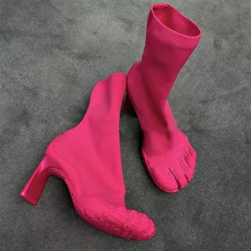 Модные женские ботильоны с раз – обзор и цена Toe Sock Split