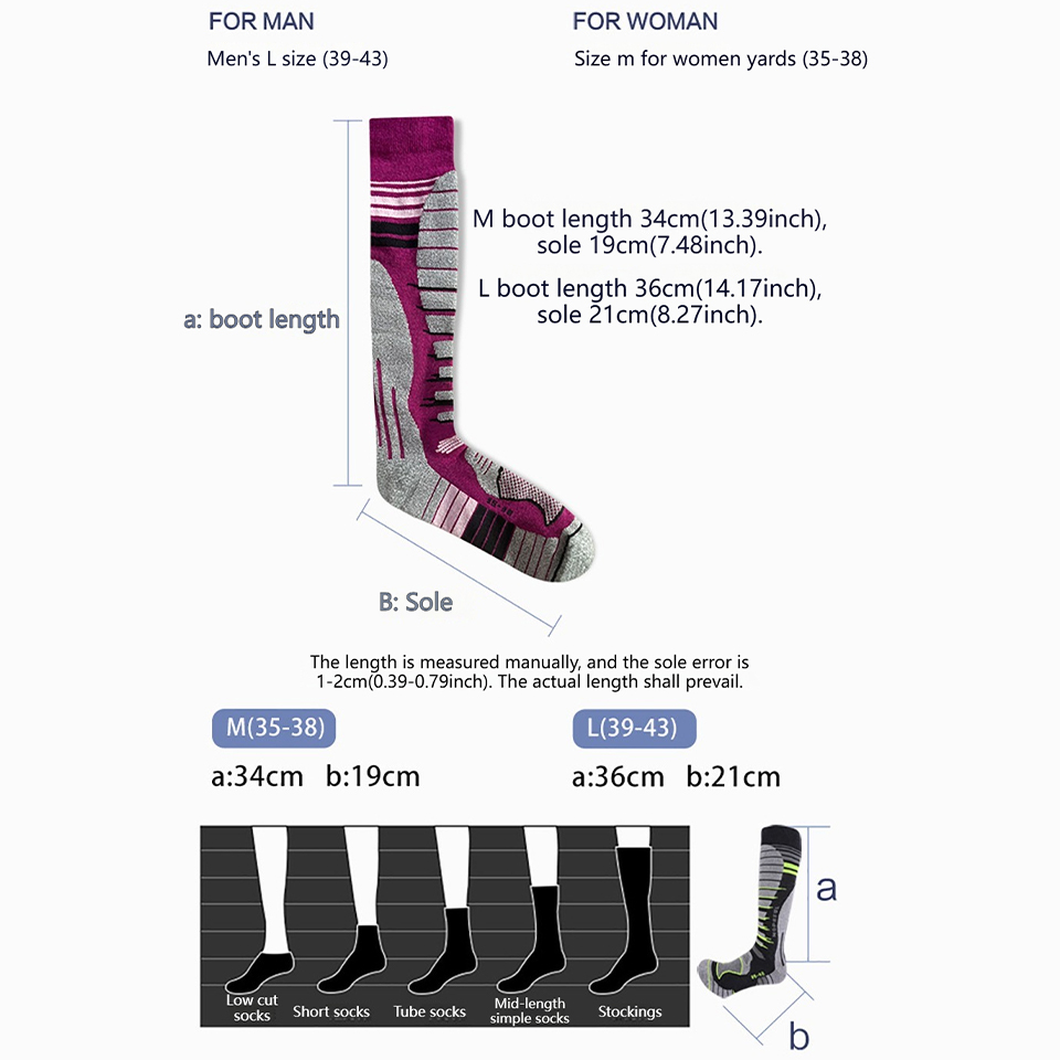 GTUBIKE Лыжные носки из мерино – обзор и цена Thermal Sock Winter