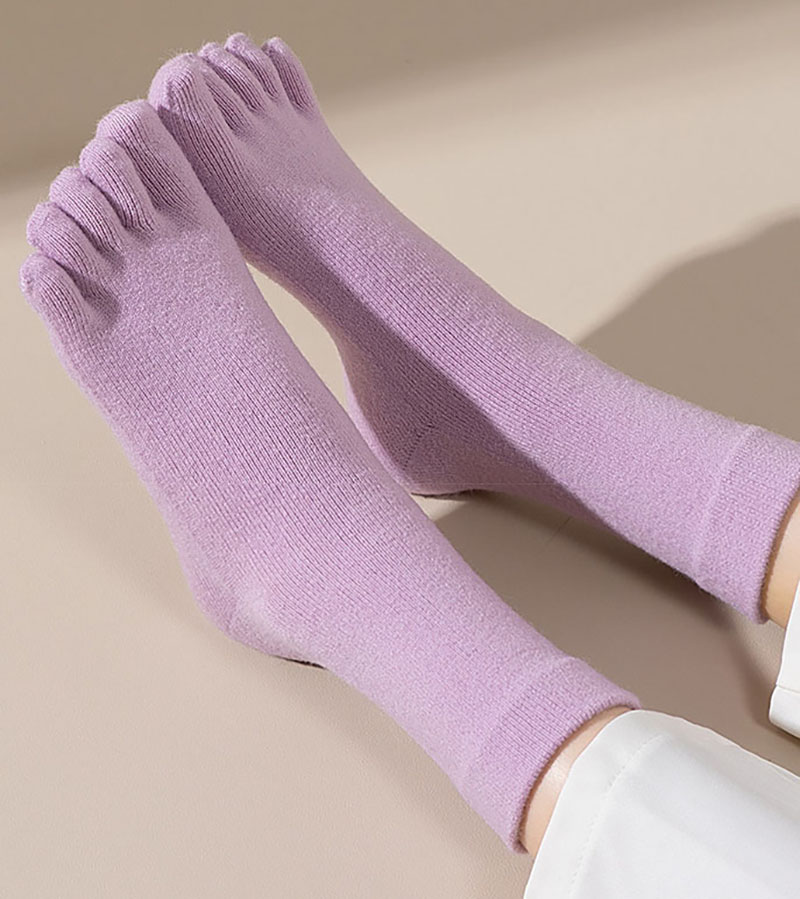 Осенне-зимние утепленные кашем – обзор и цена Toe Sock Split