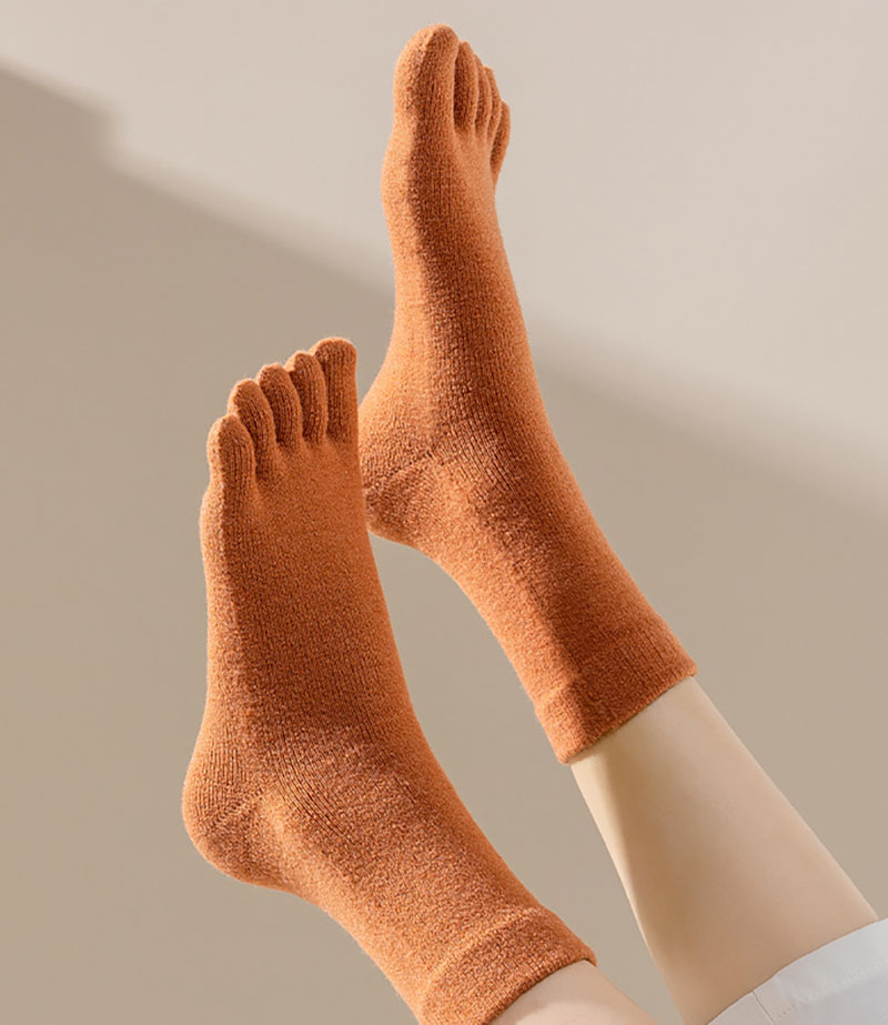 Осенне-зимние утепленные кашем – обзор и цена Toe Sock Split