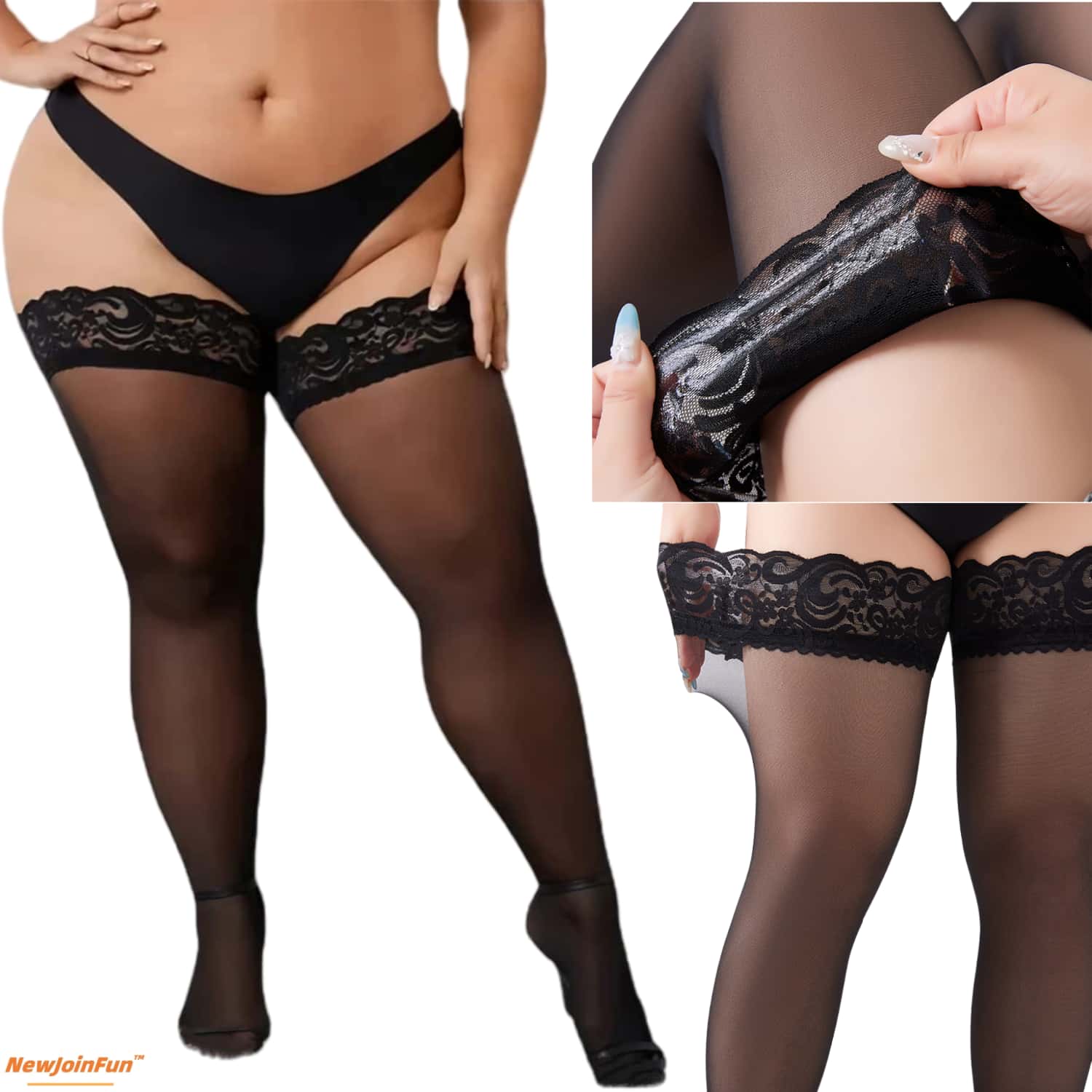 Набор из 5 пар женских кружевн – обзор и цена Thigh High Sock Stay Up