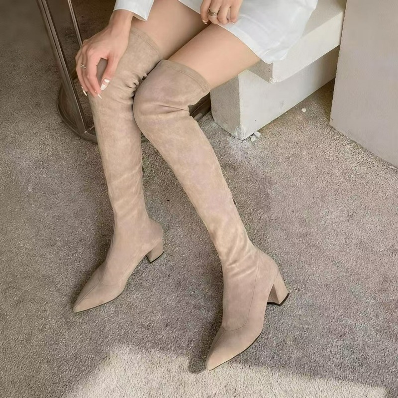 Сексуальные женские сапоги выш – обзор и цена Knee High Sock Women