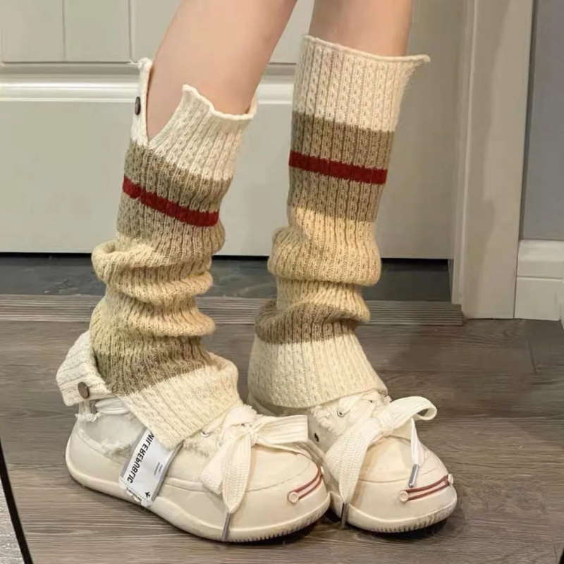 Новый ​ Y2K вязаные гетры, вин – обзор и цена Boot Sock Slouchy