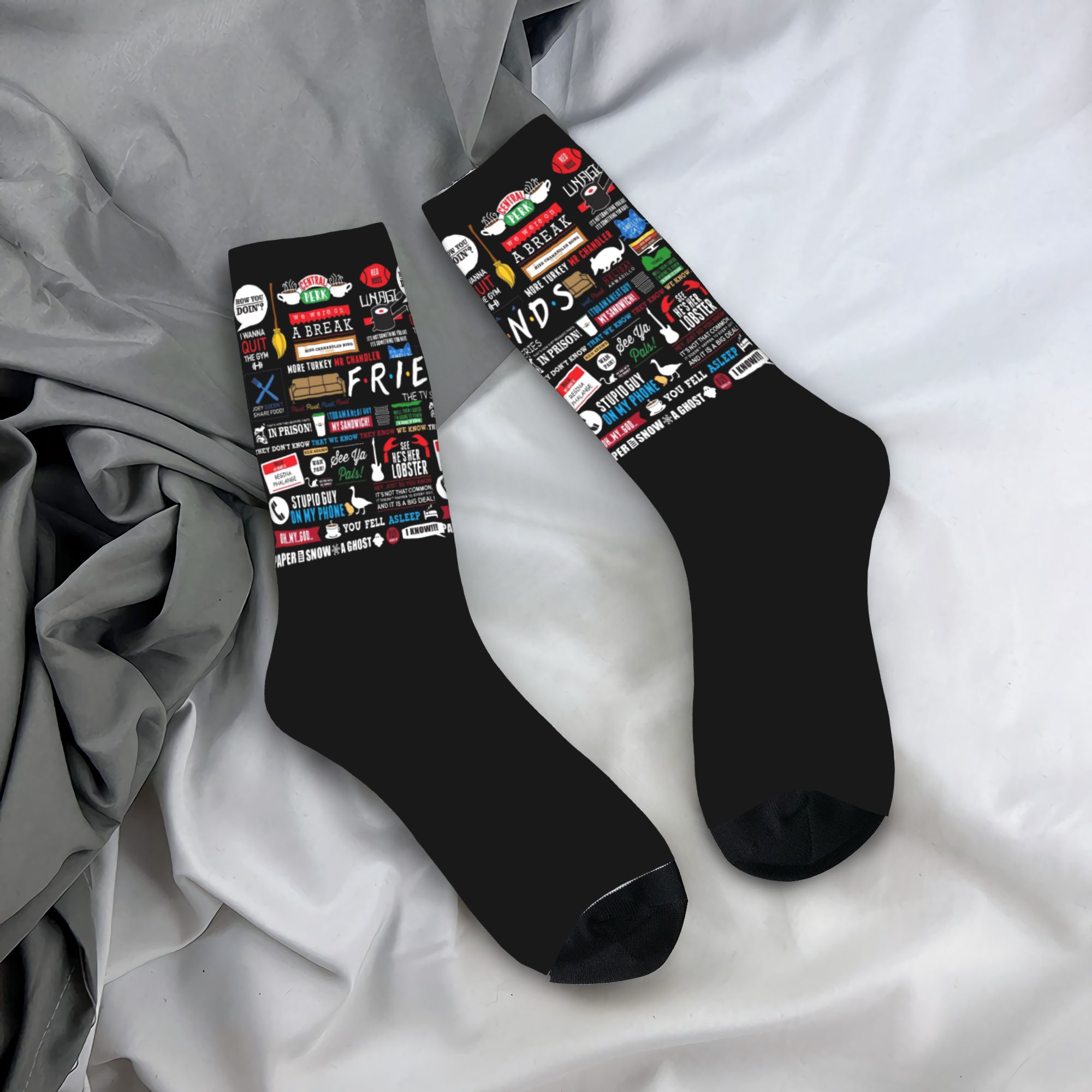 Забавные носки с коллажем перс – обзор и цена No Show Sock Women